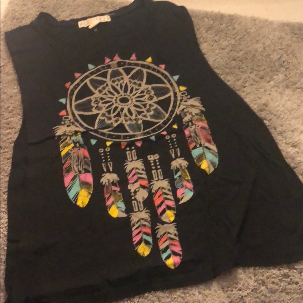 Forever 21 tribal dreamcatcher muscle tank